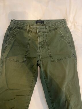 J. Crew Olive Green Cropped Utility Pants